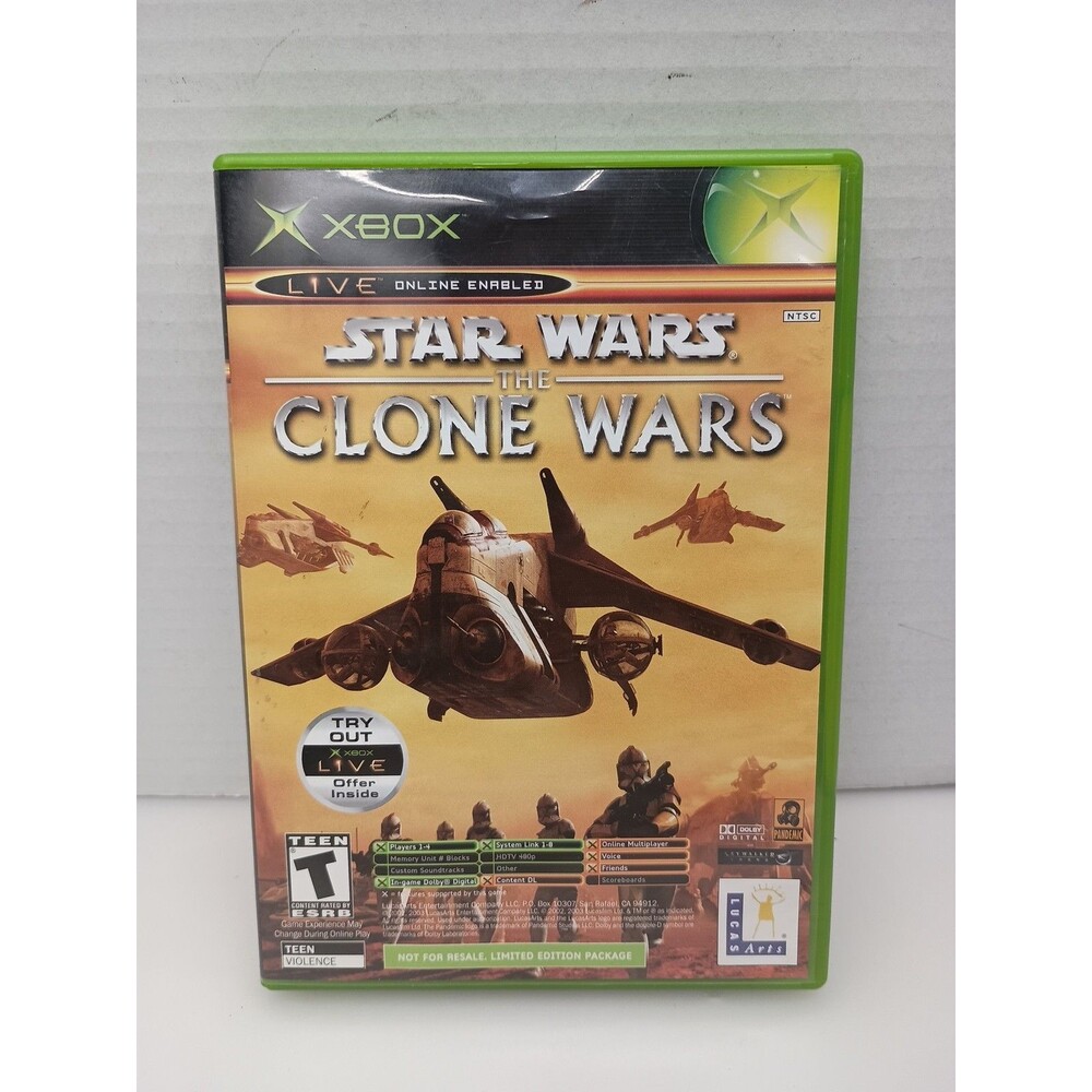 Star Wars The Clone Wars (XBOX) Complete